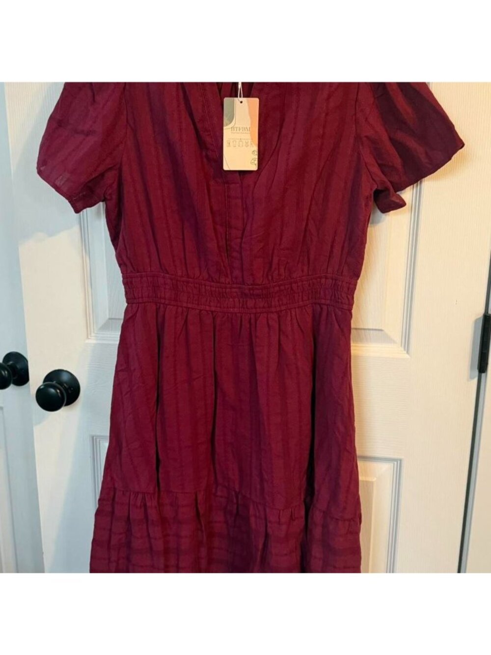 (Not nwt; updating pics) Boho Coquette Cottage Core Mini Dress Short Sleeve & Po - Picture 1 of 4